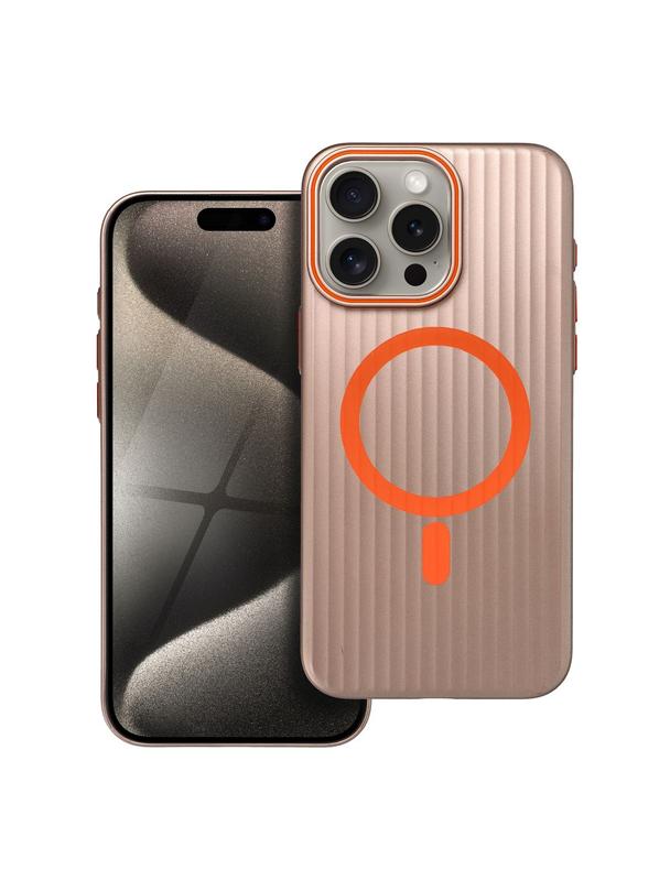 Futerał SIMPLY kompatybilny z MagSafe do IPHONE 15 Pro Max tytan pustynny