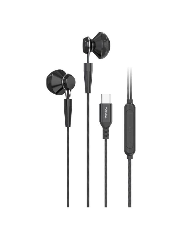 PAVAREAL słuchawki przewodowe Typ C z mikrofonem PA-M10C czarne [DAC]