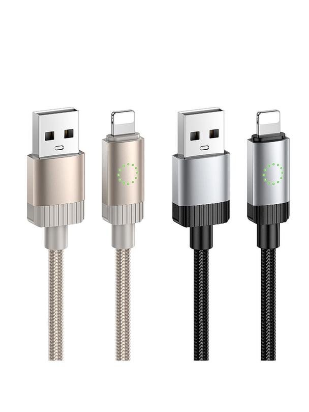 Kabel USB A do Lightning Hoco 2,4A 1 m X117 złoty