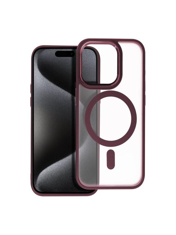 Futerał MATTE MAG COVER kompatybilny z MagSafe do IPHONE 15 Pro czerwony