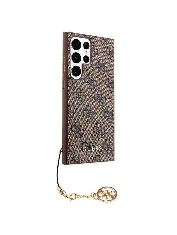 GUESS futerał do SAMSUNG S24 Ultra GUHCS24LGF4GBR (4G Charm) brązowy