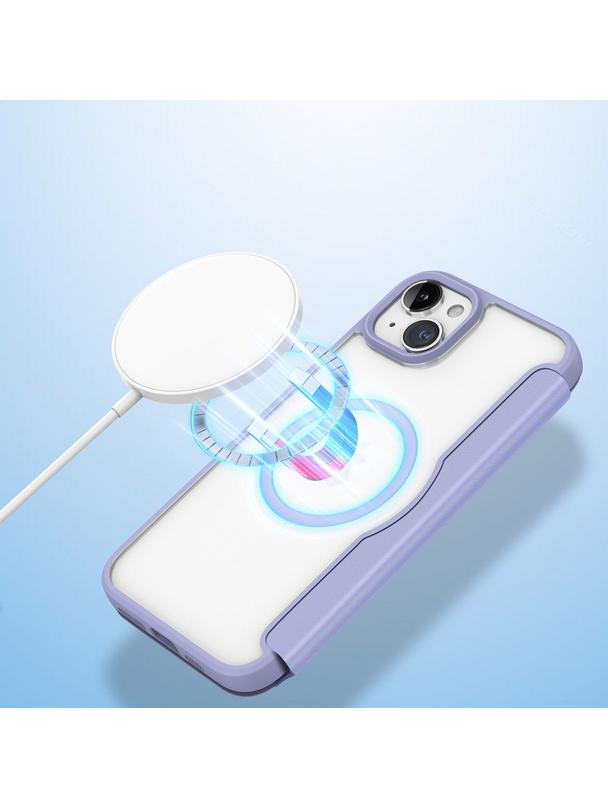 DUX DUCIS kabura SKIN X PRO kompatybilna z MagSafe do IPHONE 15 Plus fioletowa