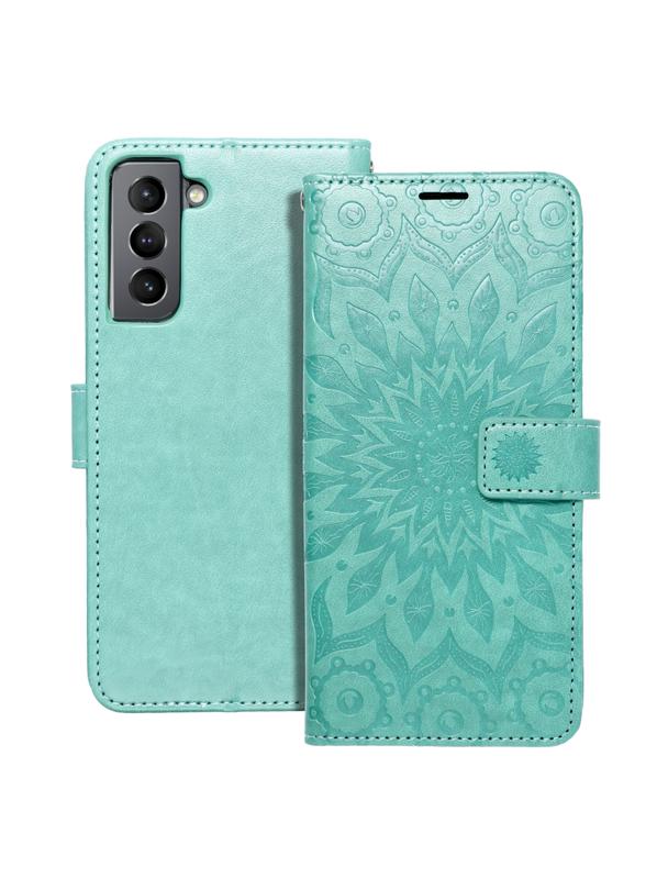 Kabura MEZZO Book do SAMSUNG S21 mandala zielony