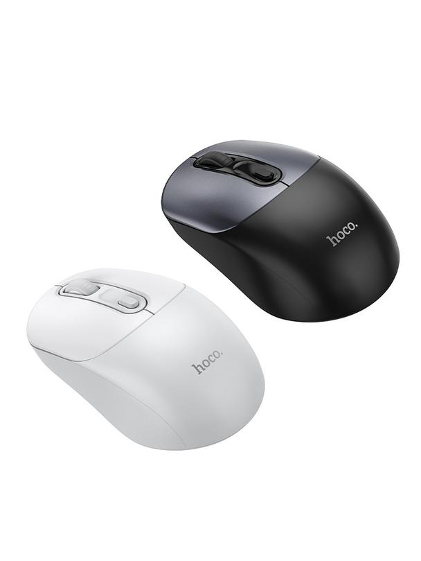 Myszka bezprzewodowa Hoco 2.4G 1600 dpi GM28 czarno szara