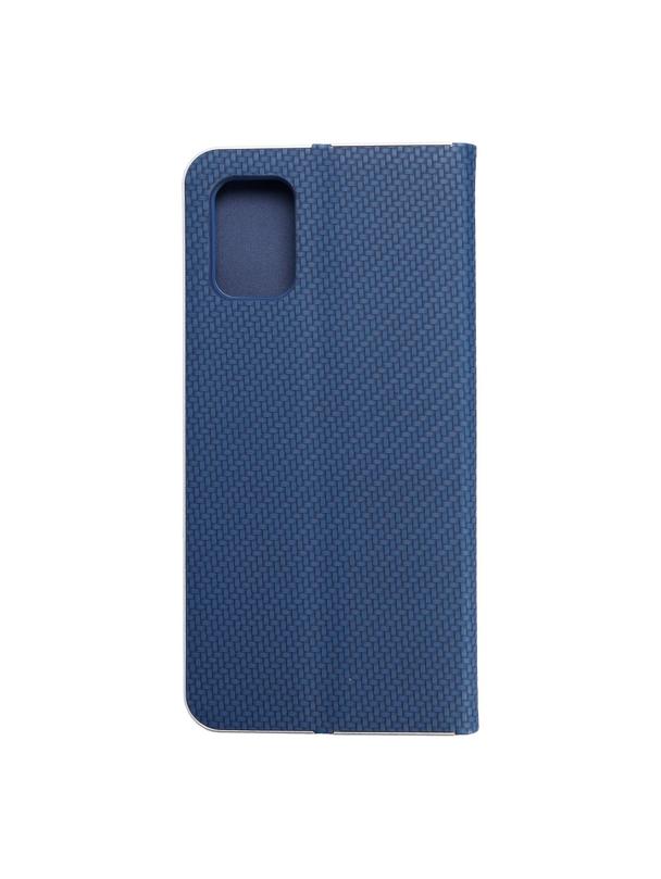 Kabura LUNA Book Carbon do SAMSUNG A71 niebieski