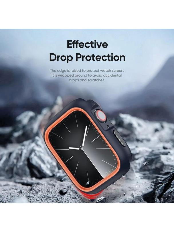 DUX DUCIS futerał BAMO do Apple Watch serii 10 46 mm czarno pomarańczowy