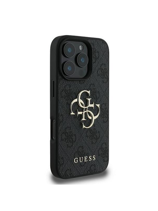 GUESS futerał do IPHONE 16 Pro GUHCP16L4GMGGR (4G PU Big Logo) czarny
