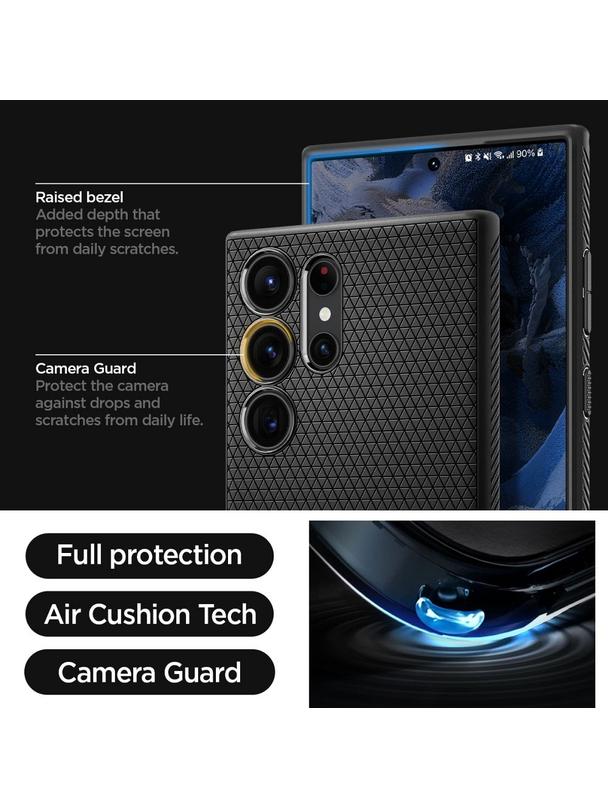SPIGEN futerał LIQUID AIR do SAMSUNG S23 Ultra matte black