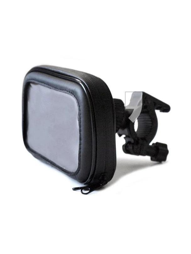 ART uchwyt rowerowy na kierownicę skórzany na telefon / GPS / MP4 AX-16 czarny