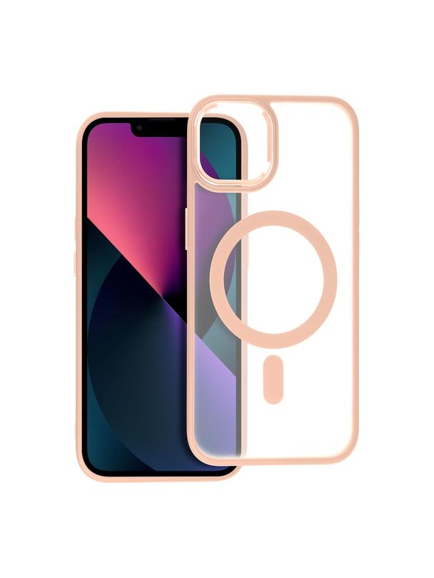 Futerał MATTE MAG COVER kompatybilny z MagSafe do IPHONE 13 różowy