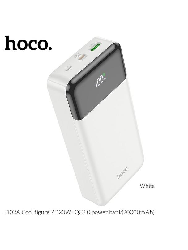Powerbank Hoco 20000 mAh QC3.0 PD 3A 20W J102A biały