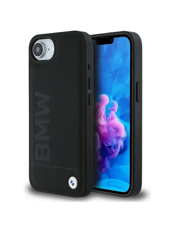 BMW futerał do IPHONE 16e (SE 4 2025) BMHCPSE4SLLBK (Leather Hot Stamp) black