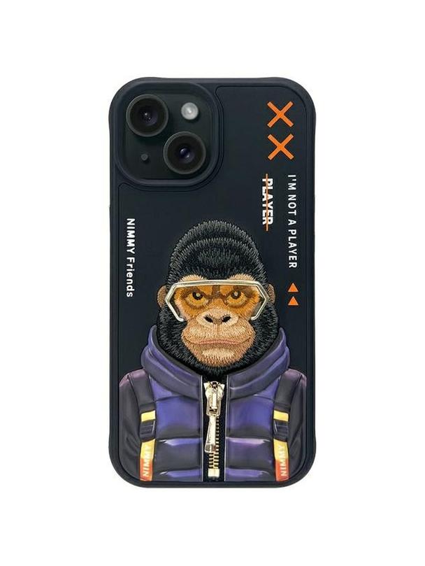 NIMMY futerał COOL&CUTE 2.0 Monkey do IPHONE 15 czarny