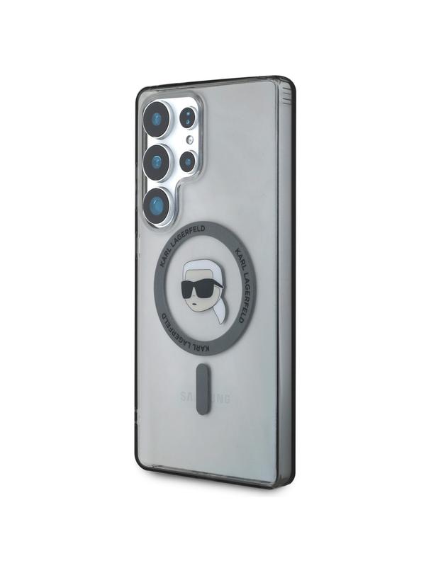 KARL LAGERFELD futerał do SAMSUNG S25 Ultra KLHMS25LHLSKIK (Magnetic IML Metal K. Heads) czarny