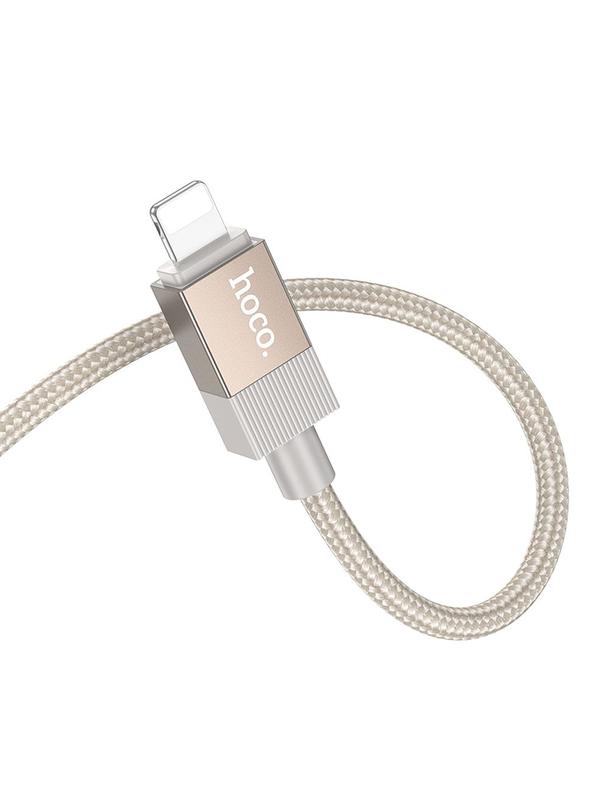 Kabel AUX Jack 3,5 mm (męski) do Lightning (męski) Hoco 1 m UPA32A złoty