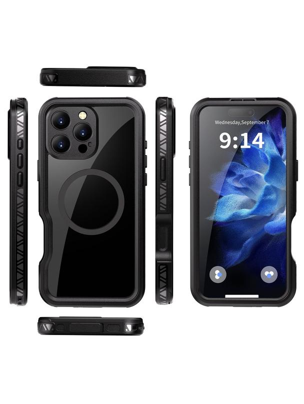 Futerał wodoodporny SHELLBOX GT kompatybilny z MagSafe do IPHONE 16 Pro Max czarny