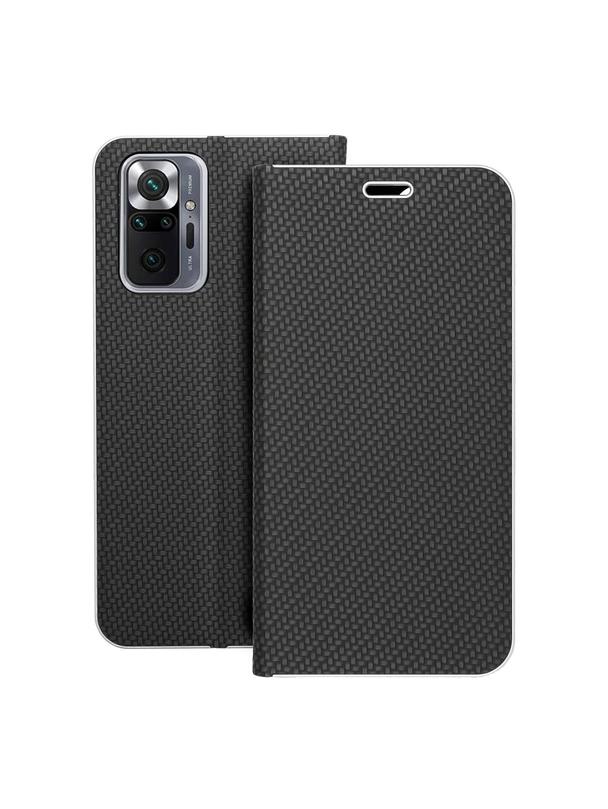 Kabura LUNA Book Carbon do XIAOMI Redmi Note 10 Pro czarny