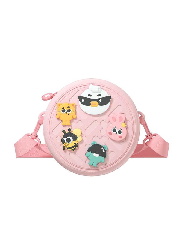 PICOCICI Mały okrągły plecak k36 różowy