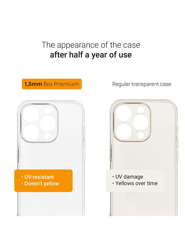 Futerał BOX PREMIUM 1,5 mm do IPHONE 11 Pro Max czarny transparentny