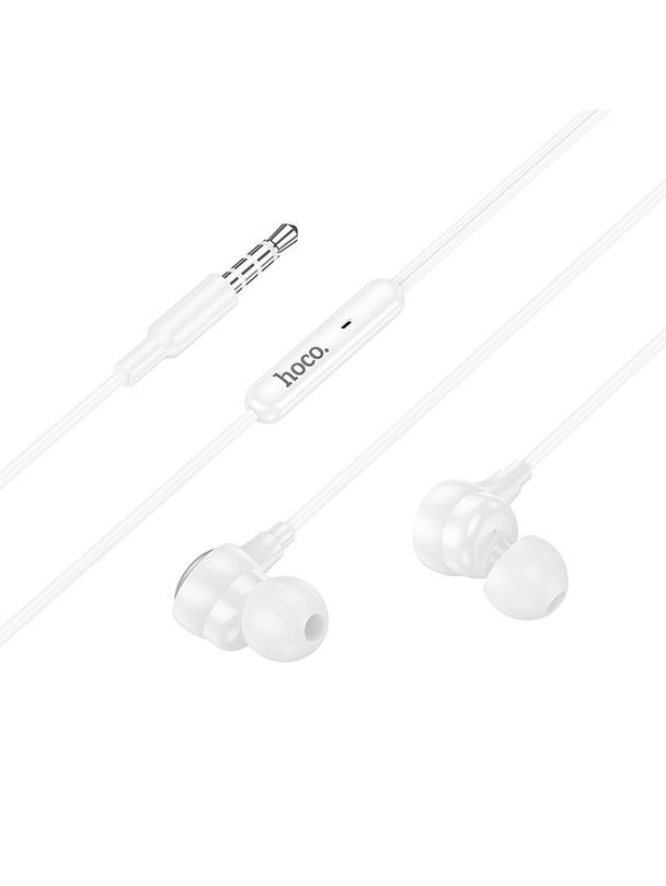 Słuchawki przewodowe douszne Jack 3,5 mm Hoco M116 białe