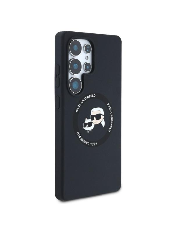 KARL LAGERFELD futerał do SAMSUNG S25 Ultra KLHMS25LSKCHTCK (Magnetic Silicone Double Heads) czarny