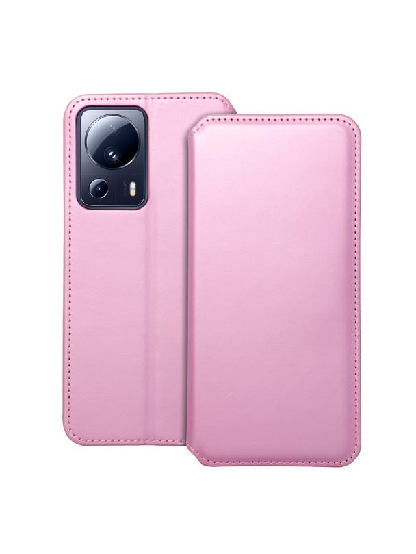 Kabura DUAL POCKET Book do XIAOMI 13 LITE jasny różowy