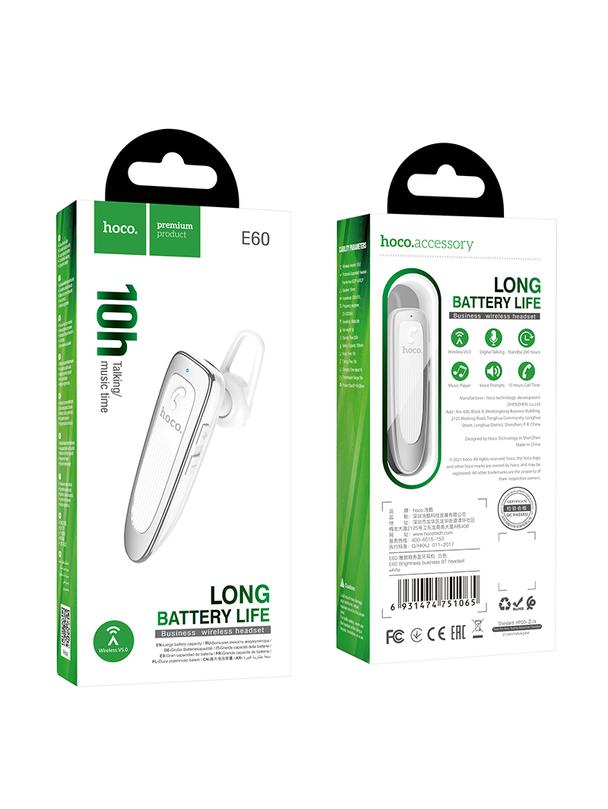 Słuchawka bluetooth Hoco E60 biała