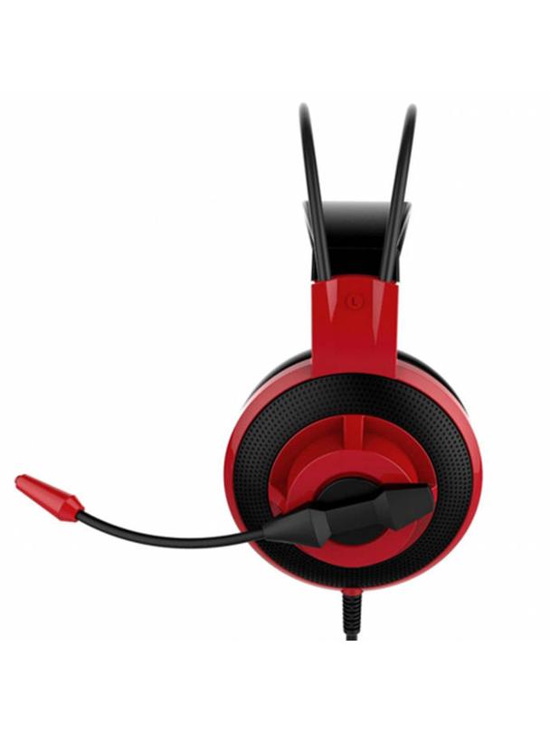Słuchawki przewodowe nauszne Jack 3,5 mm gamingowe MSI DS501 czerwone