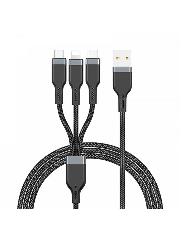 Kabel USB A do USB C Wiwu 3A Wi-C019 1,2m czarny