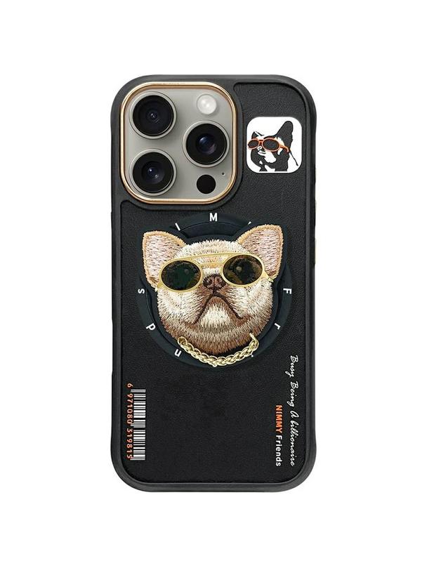 NIMMY futerał GLASSES COOL DOG kompatybilny z MagSafe do IPHONE 16 Pro czarny