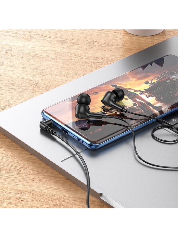 Słuchawki przewodowe douszne Jack 3,5 mm Hoco M102 czarne