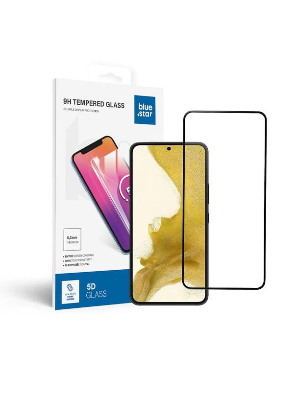 Szkło hartowane do Samsung Galaxy S22 (full glue / case friendly) Blue Star 5D czarne