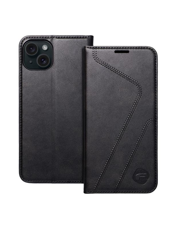 Pokrowiec na iPhone 15 PLUS Forcell F-Protect RFID Blocker Book czarny