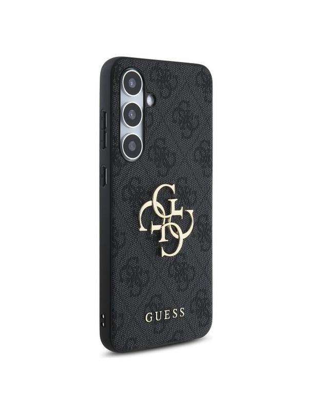 GUESS futerał do SAMSUNG S24 FE GUHCS24FE4GMGGR (HC PU 4G Big Metal Logo) szary