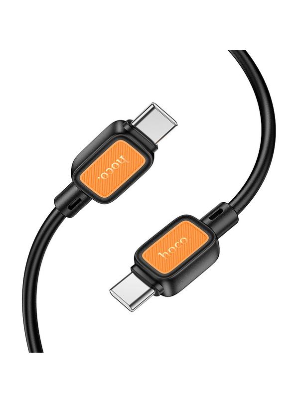 Kabel USB C do USB C Hoco 3A 60W 1 m X108 czarny