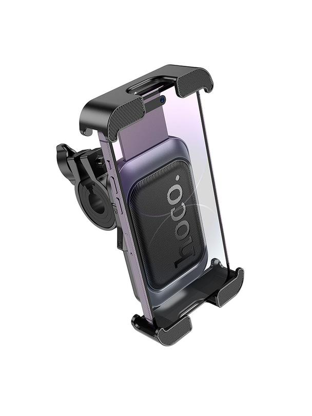 Uchwyt na telefon do roweru / motocykla Hoco do kierownicy H82 czarno szary