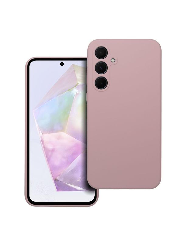 Futerał SILICONE 2mm do SAMSUNG A35 5G pudrowy róż