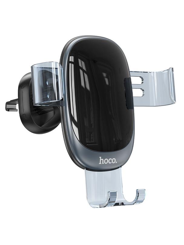 Uchwyt na telefon do samochodu grawitacyjny Hoco do kratki H7 czarny