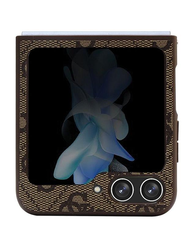 GUESS futerał do SAMSUNG Z Flip 5 GUHCZF5P4TDPW (4G Triangle Strass) brązowy