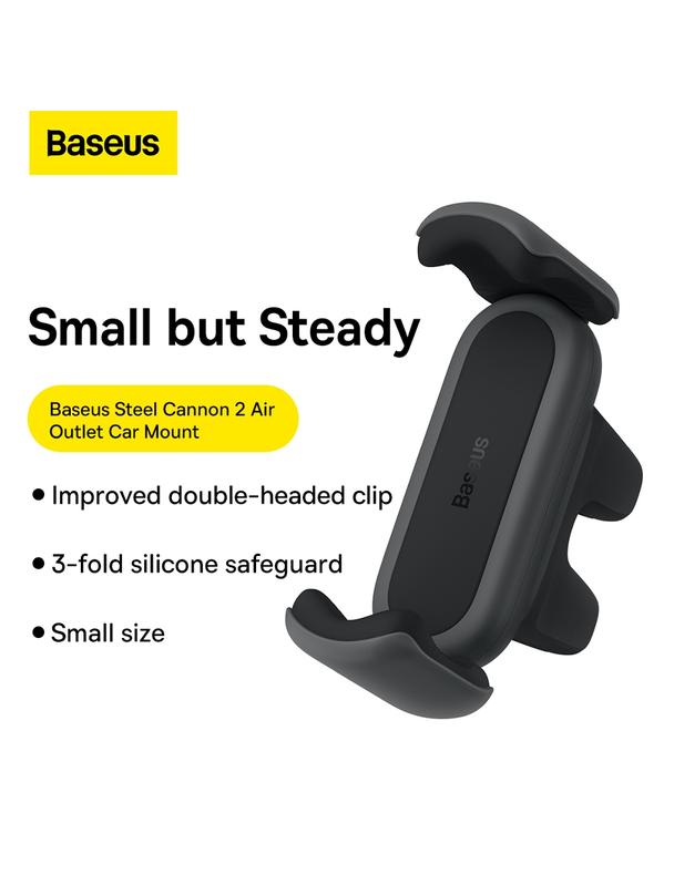 BASEUS uchwyt samochodowy do kratki z podwójnym mocowaniem SUGP000001 czarny