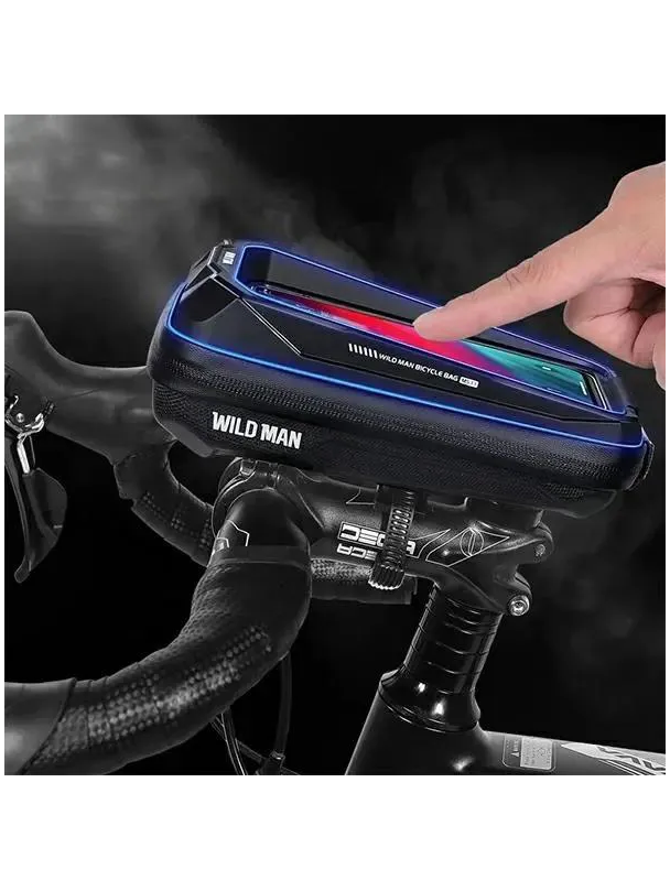 WILDMAN sakwa rowerowa na ramę na zamek 0,6L (4" - 7") MS33 czarna