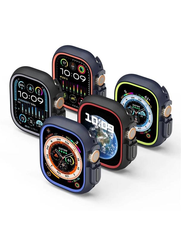 DUX DUCIS futerał BAMO do Apple Watch Ultra / Ultra 2 49 mm czarno pomarańczowy