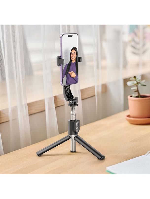 Selfie stick Hoco tripod z pilotem bezprzewodowym K20 czarny