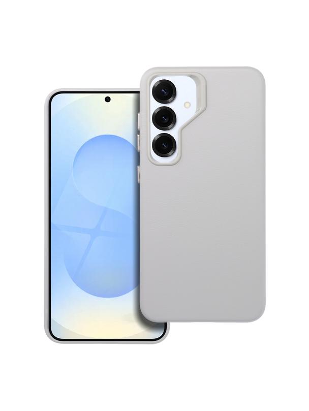 Futerał LEATHER MAG COVER kompatybilny z MagSafe do SAMSUNG S25 szary