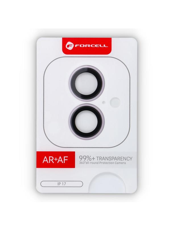 Szkło hartowane na aparat do iPhone 17 Forcell Premium jasnofioletowe