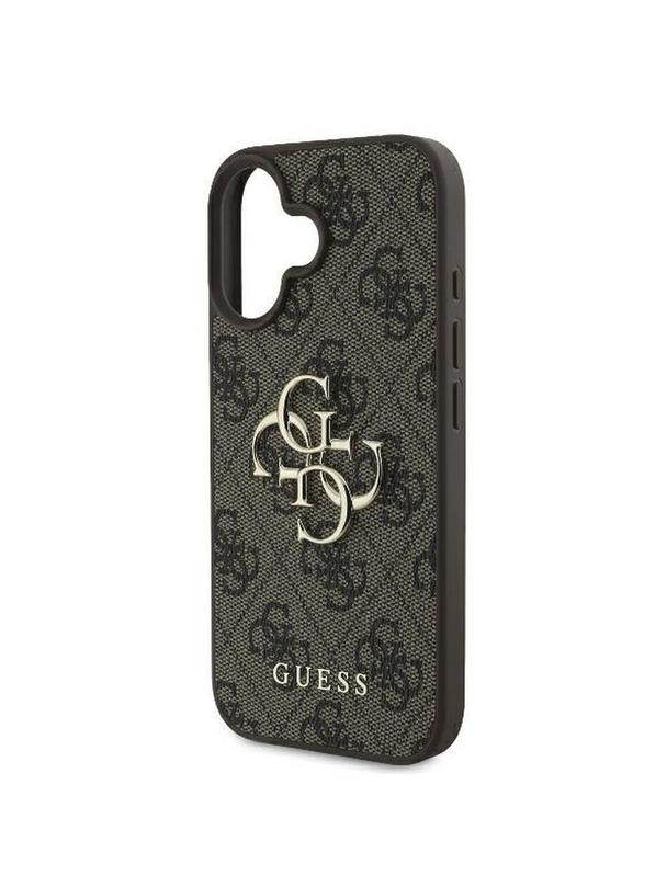 GUESS futerał do IPHONE 16 Plus GUHCP16M4GMGBR (4G PU Big Logo) brązowy