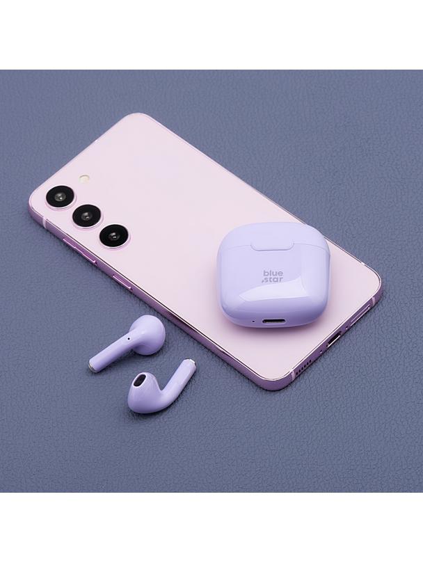 Słuchawki bezprzewodowe douszne Blue Star FI7 TWS fioletowe