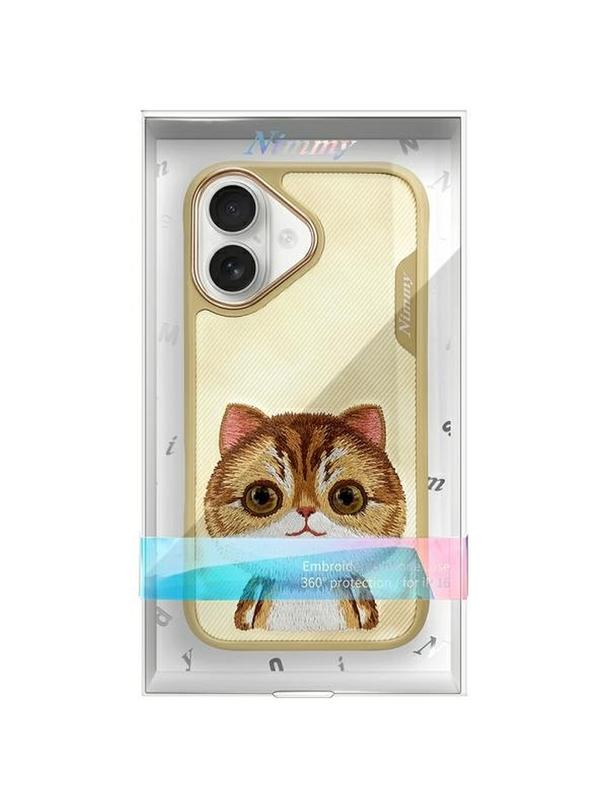 NIMMY futerał BIG EYED PET 2.0 Cat do IPHONE 16 khaki