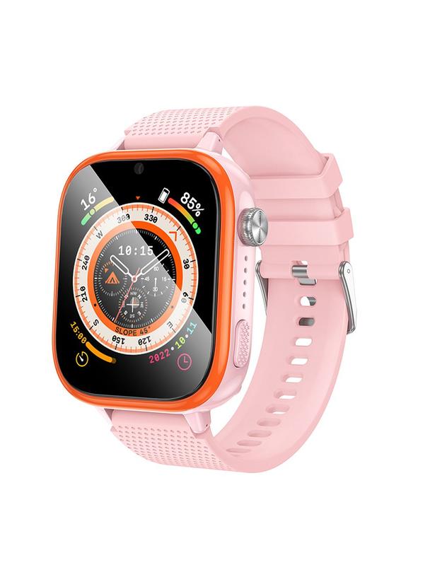 Smartwatch dla dzieci Hoco 1,83" 4G GPS z funkcją rozmowy Y101 różowy