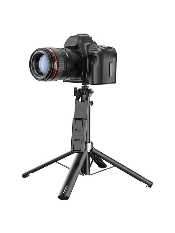 Selfie stick Hoco tripod z pilotem bezprzewodowym K21 czarny